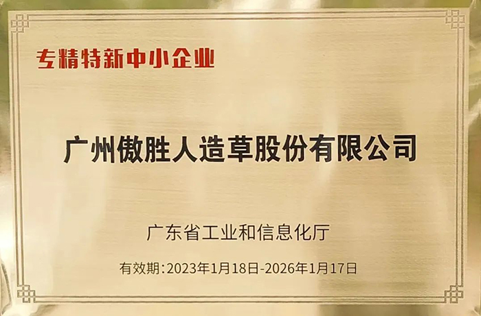 喜報(bào)|傲勝股份榮獲廣東省“專精特新中小企業(yè)”稱號(hào)！